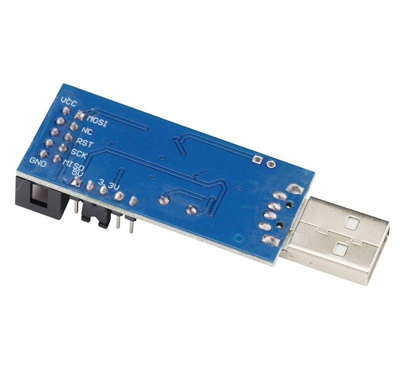 Ferwooh 2PCS USBASP ISP Downloader Programmer Microcontroller Module + 10Pin to 6Pin Adapter Board for ATMEL 51 AVR - Image 5